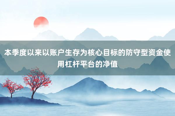 本季度以来以账户生存为核心目标的防守型资金使用杠杆平台的净值