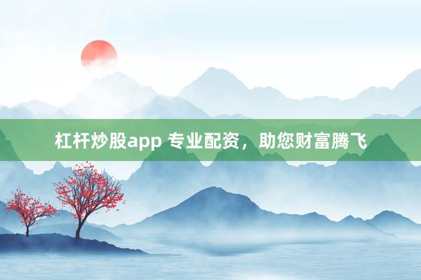 杠杆炒股app 专业配资，助您财富腾飞